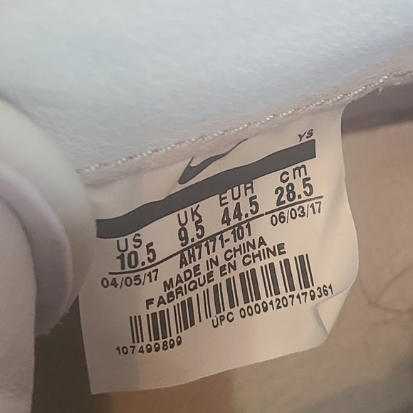 Nike Vandal High Top Sneakers White Logo Lace Up Shoes Mens Size 10.5 AH7171-101 - Picture 5 of 5